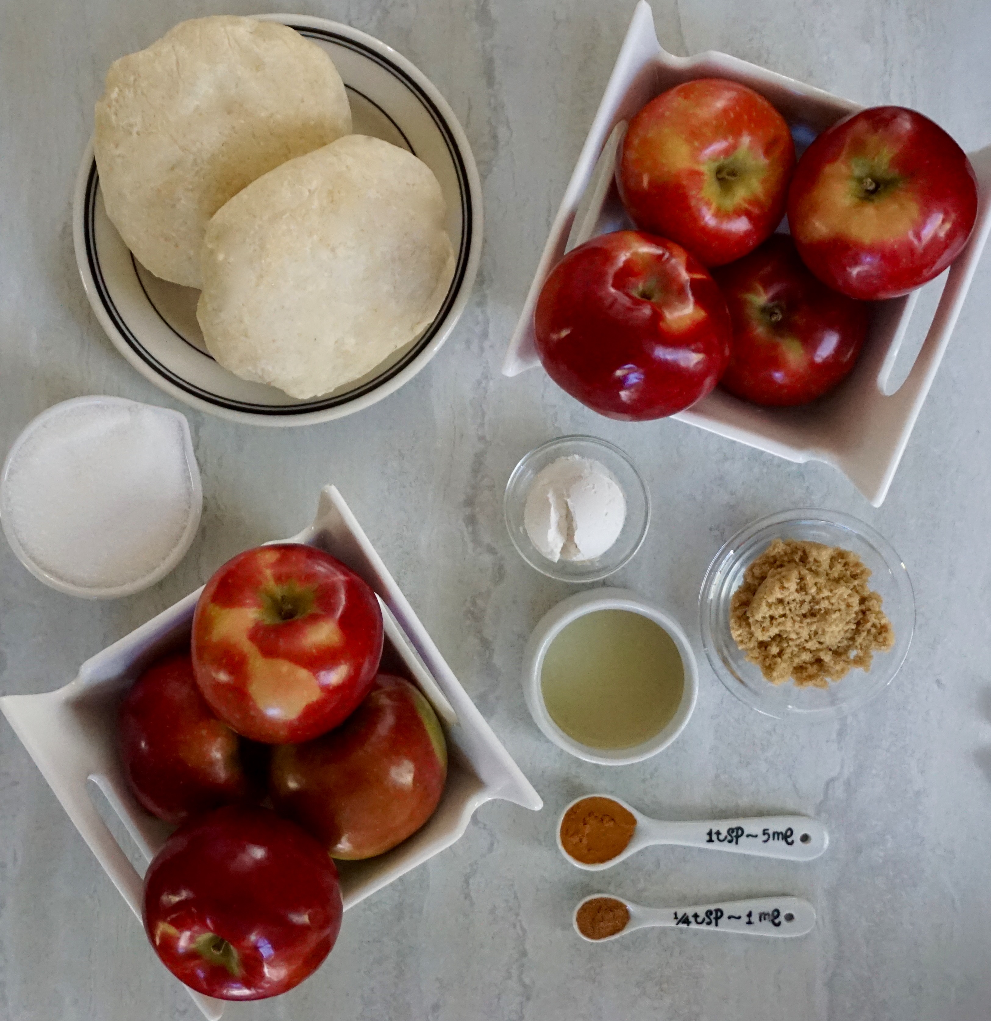 Apple pie ingredients Ingredients for apple pie