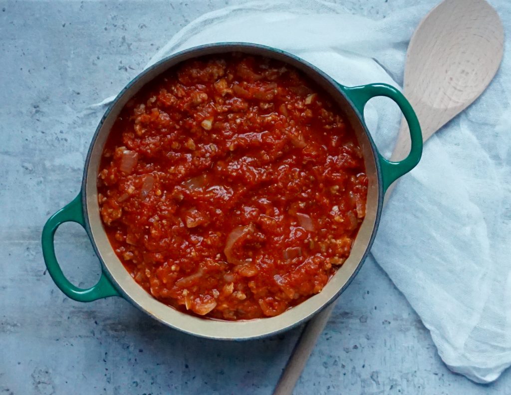 Tomato Sausage Sauce AnotherTablespoon