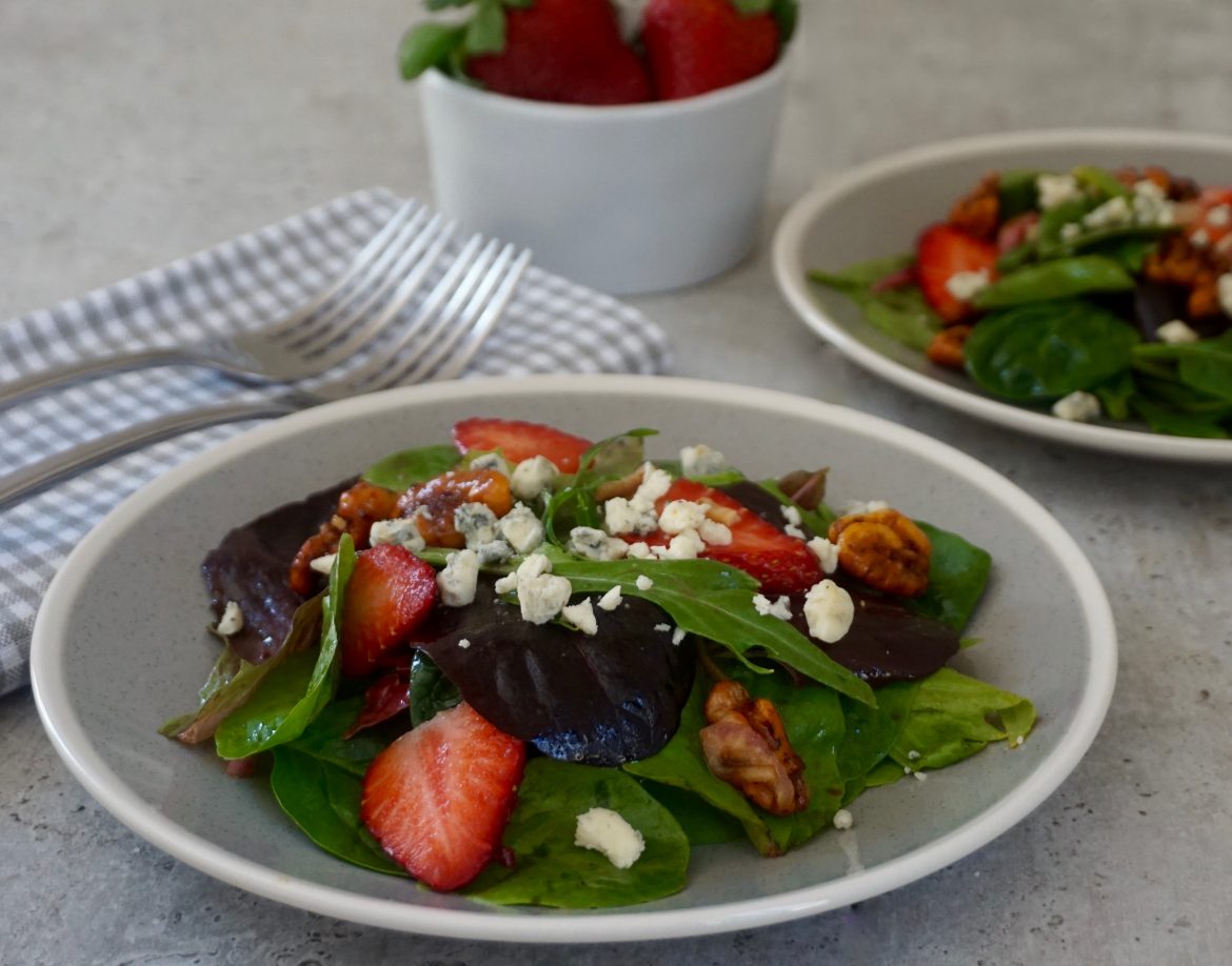Strawberry Blue Cheese Salad AnotherTablespoon