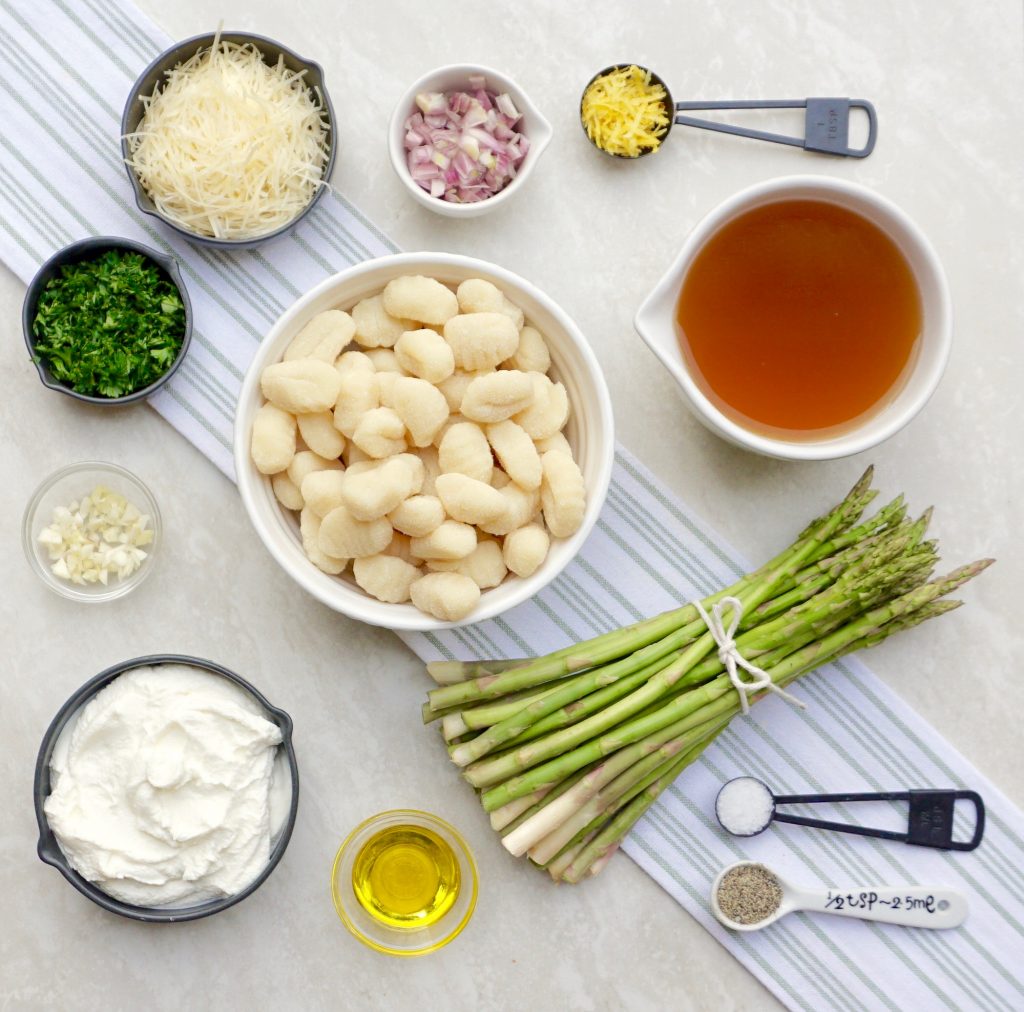 One Pot Asparagus Gnocchi