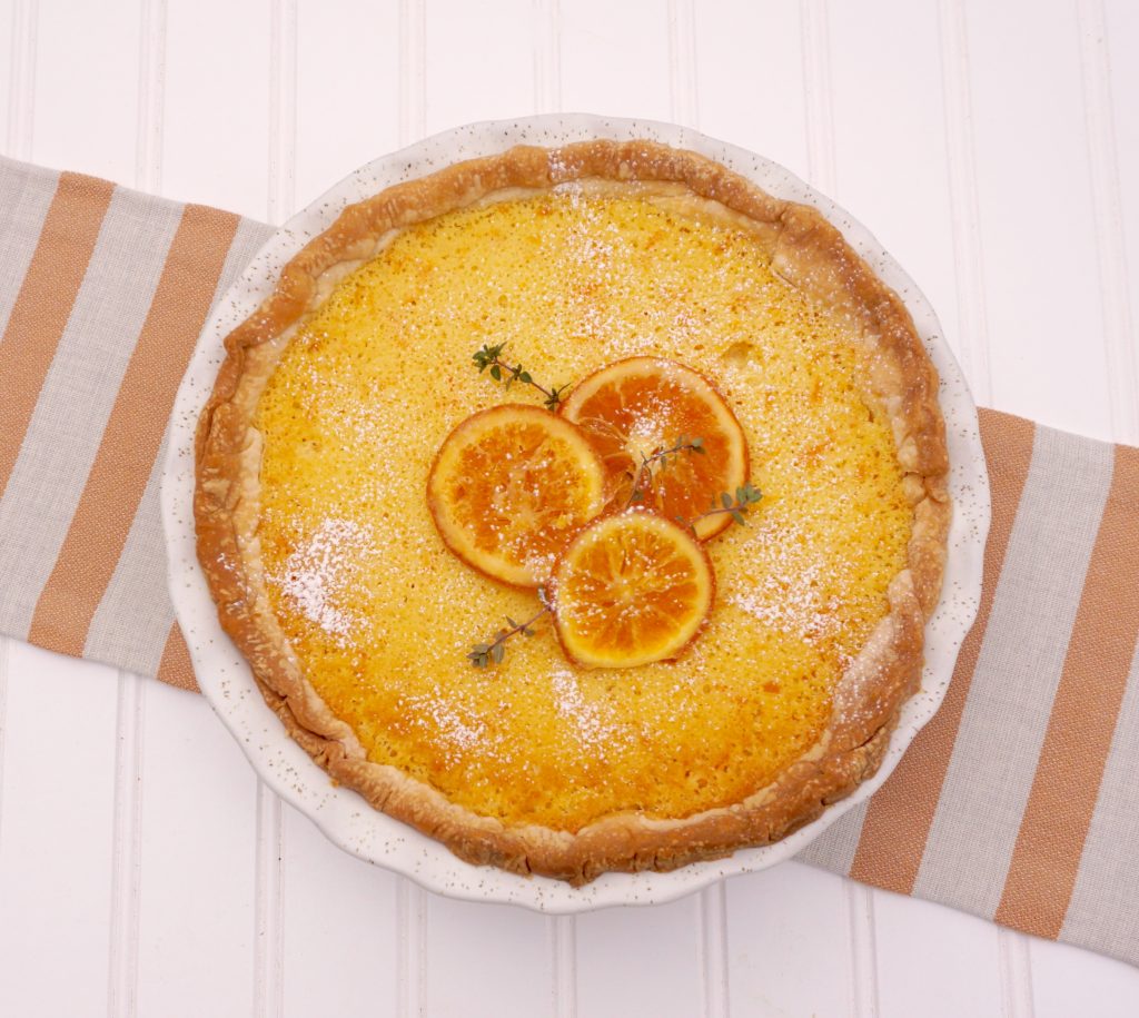 Orange Chess Pie