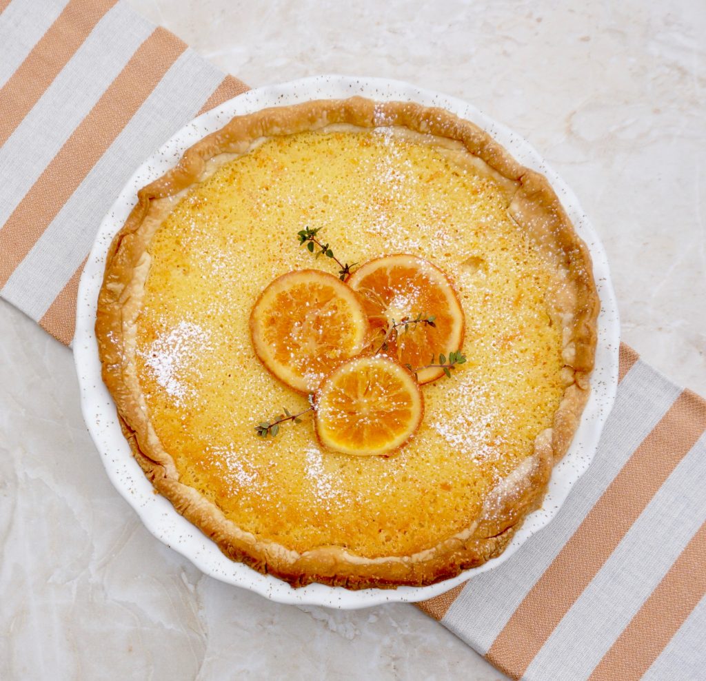 Orange Chess Pie