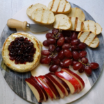 Baked Brie with Honey and Cranberries