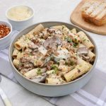 Creamy Mushroom Sausage Rigatoni