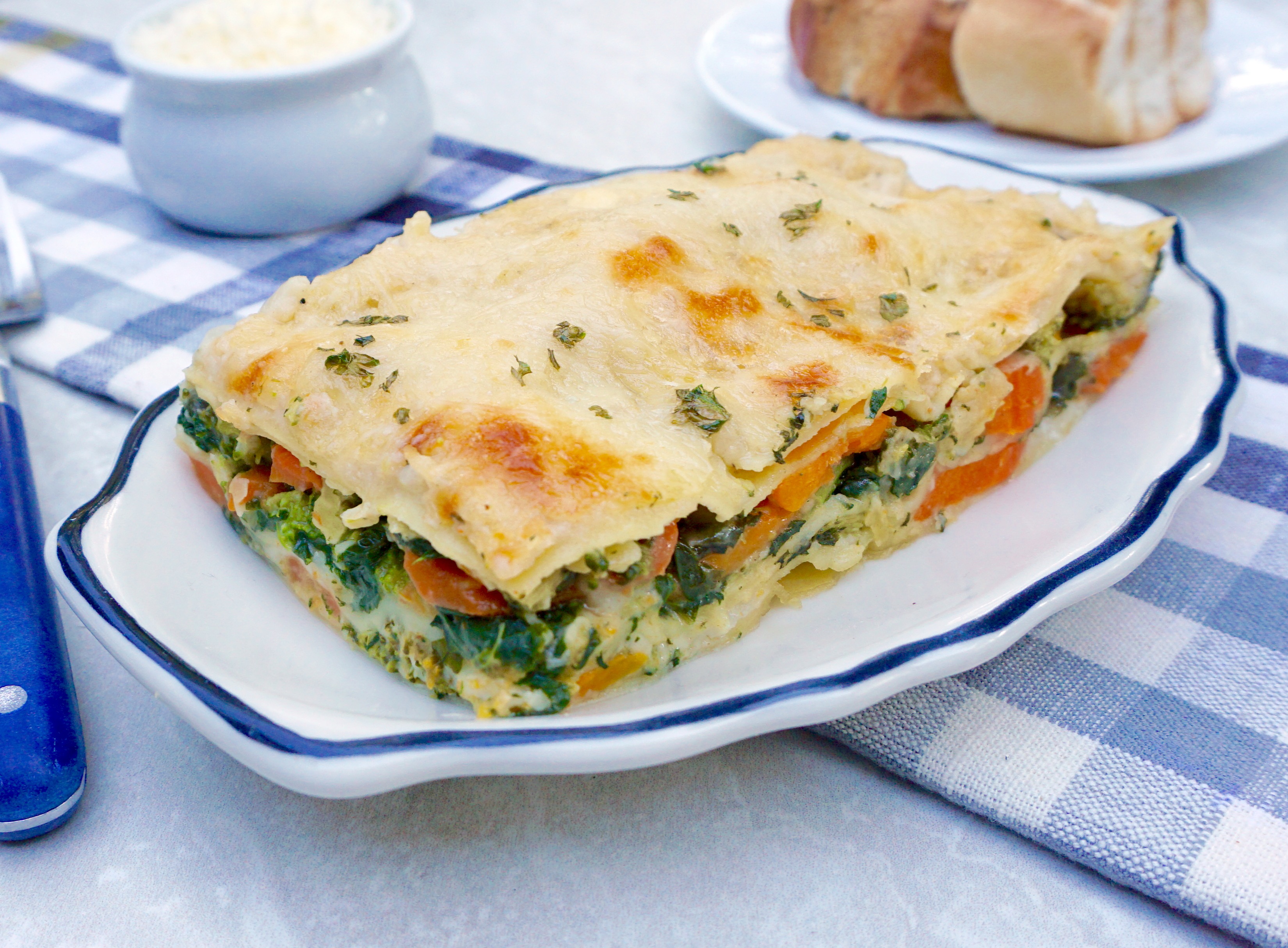 Vegetable Lasagna is a creamy vegetarian pasta dish