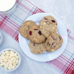 Oatmeal Cranberry White Chocolate Cookies