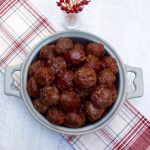 Cranberry Chili Glazed Meatballs