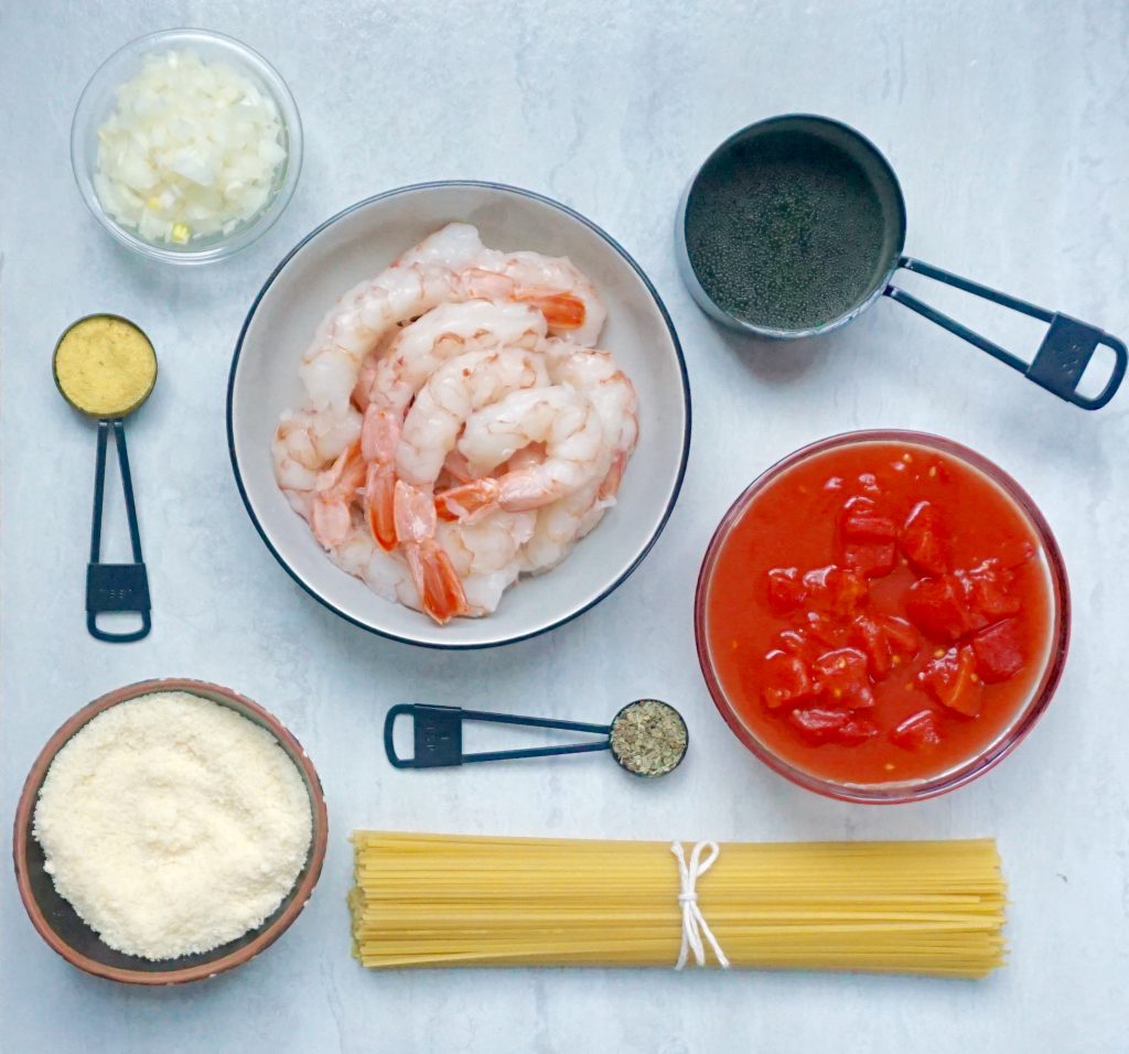 Shrimp Tomato Wine Sauce