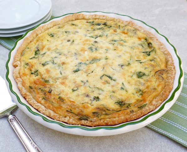 Spinach Mushroom Quiche is the perfect brunch dish