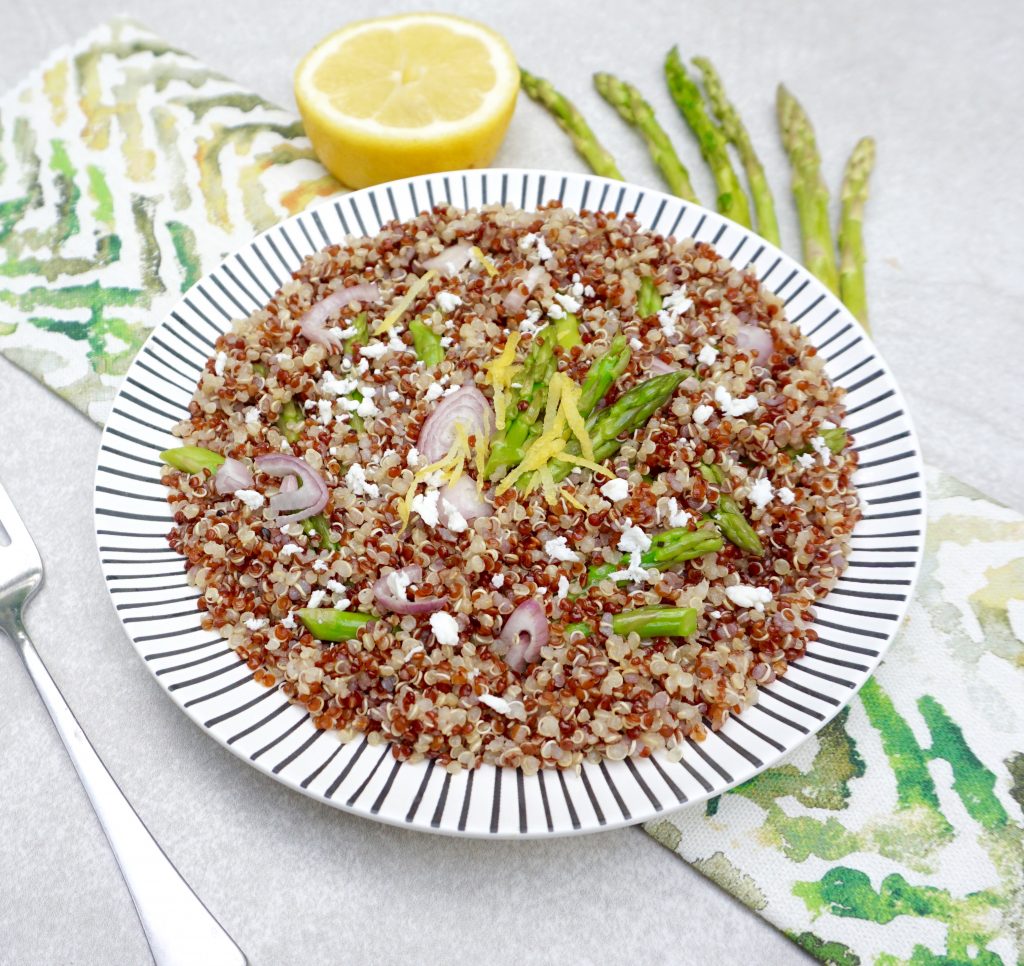 Lemon Asparagus Quinoa made with fresh asparagus and lemon