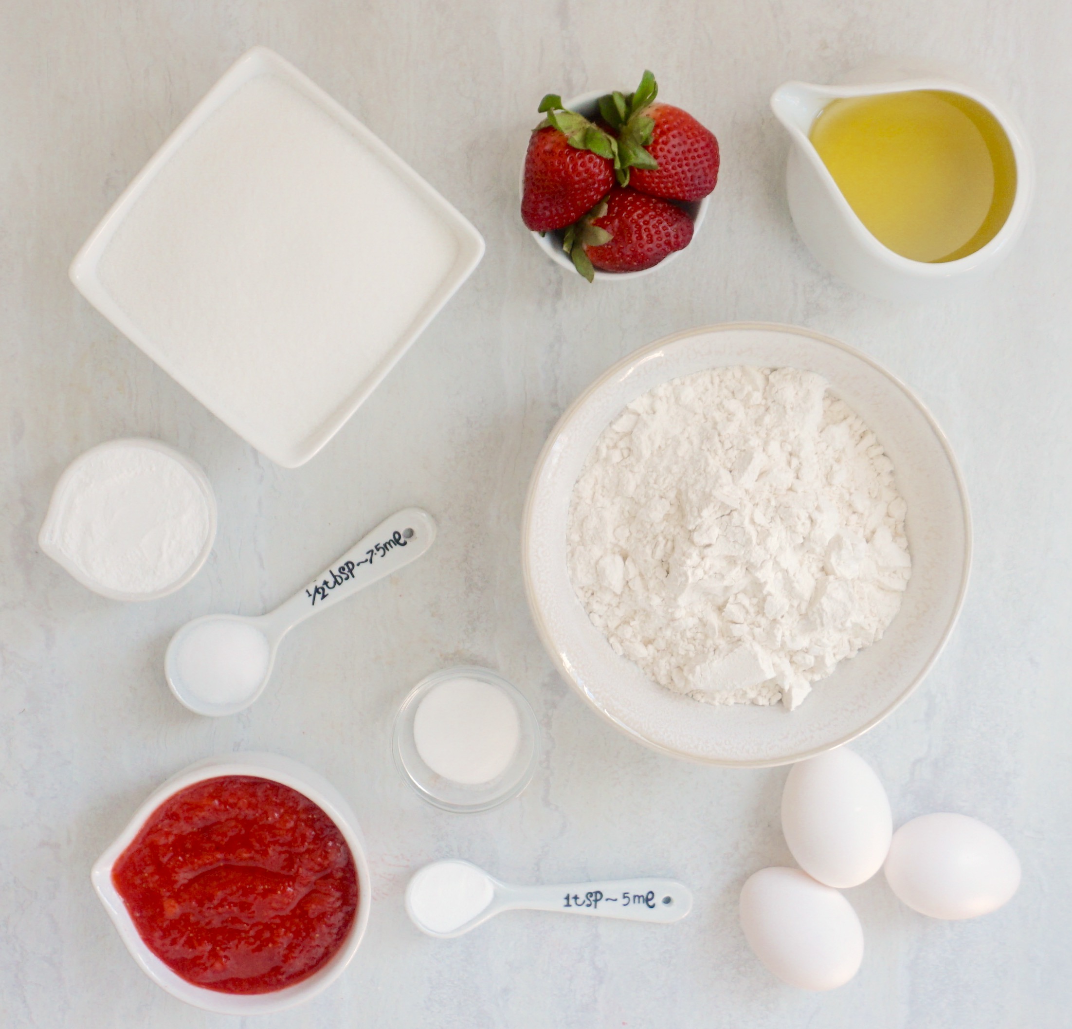 Ingredients for the cake