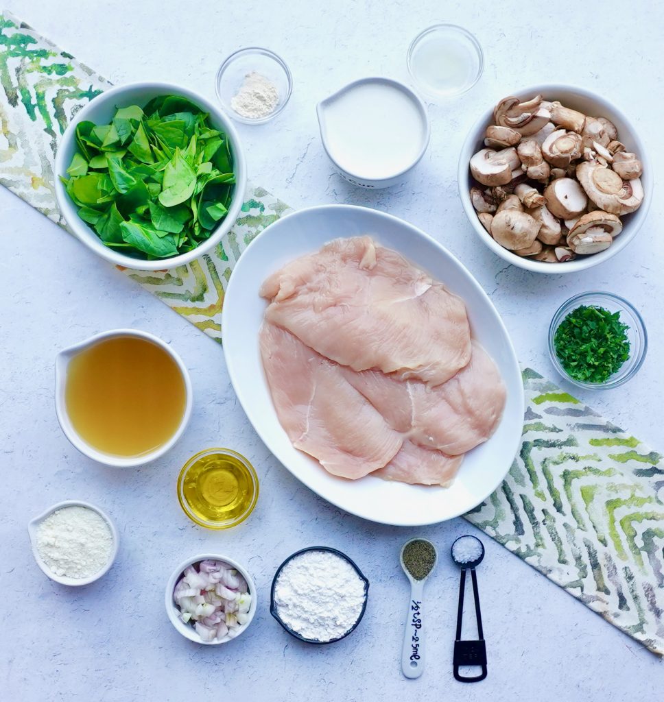 Creamy Mushroom Spinach Chicken