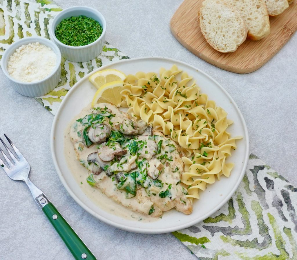 Creamy Mushroom Spinach Chicken