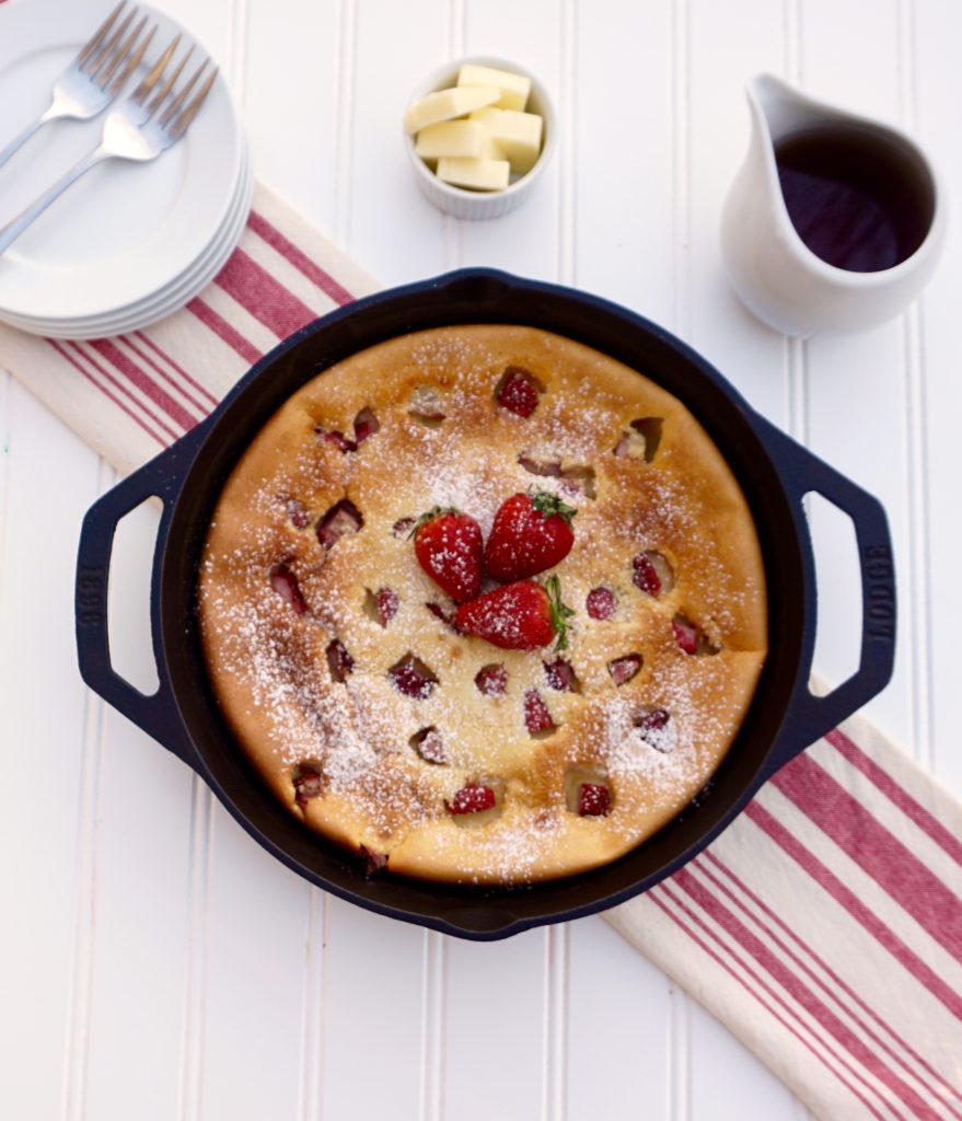 Strawberry Ricotta Dutch Baby