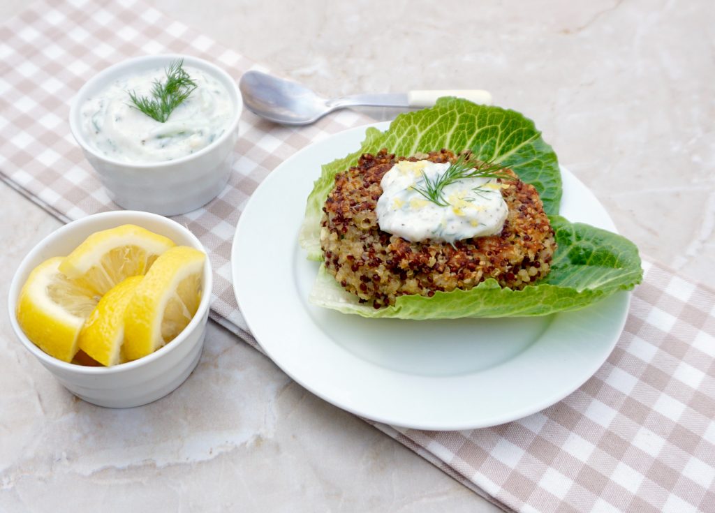 Lemon Chive Quinoa Patties