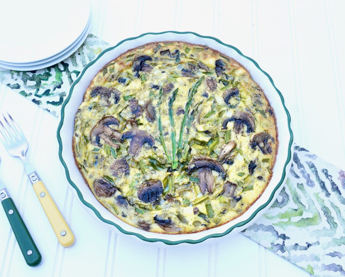 Mushroom Asparagus Frittata AnotherTablespoon