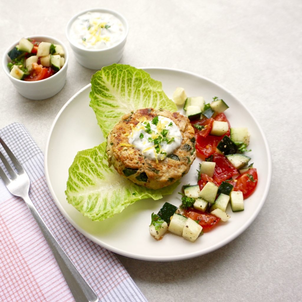 Chicken Spinach Feta Burger