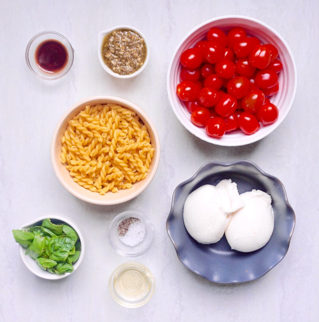 Caprese Fusilli with Burrata