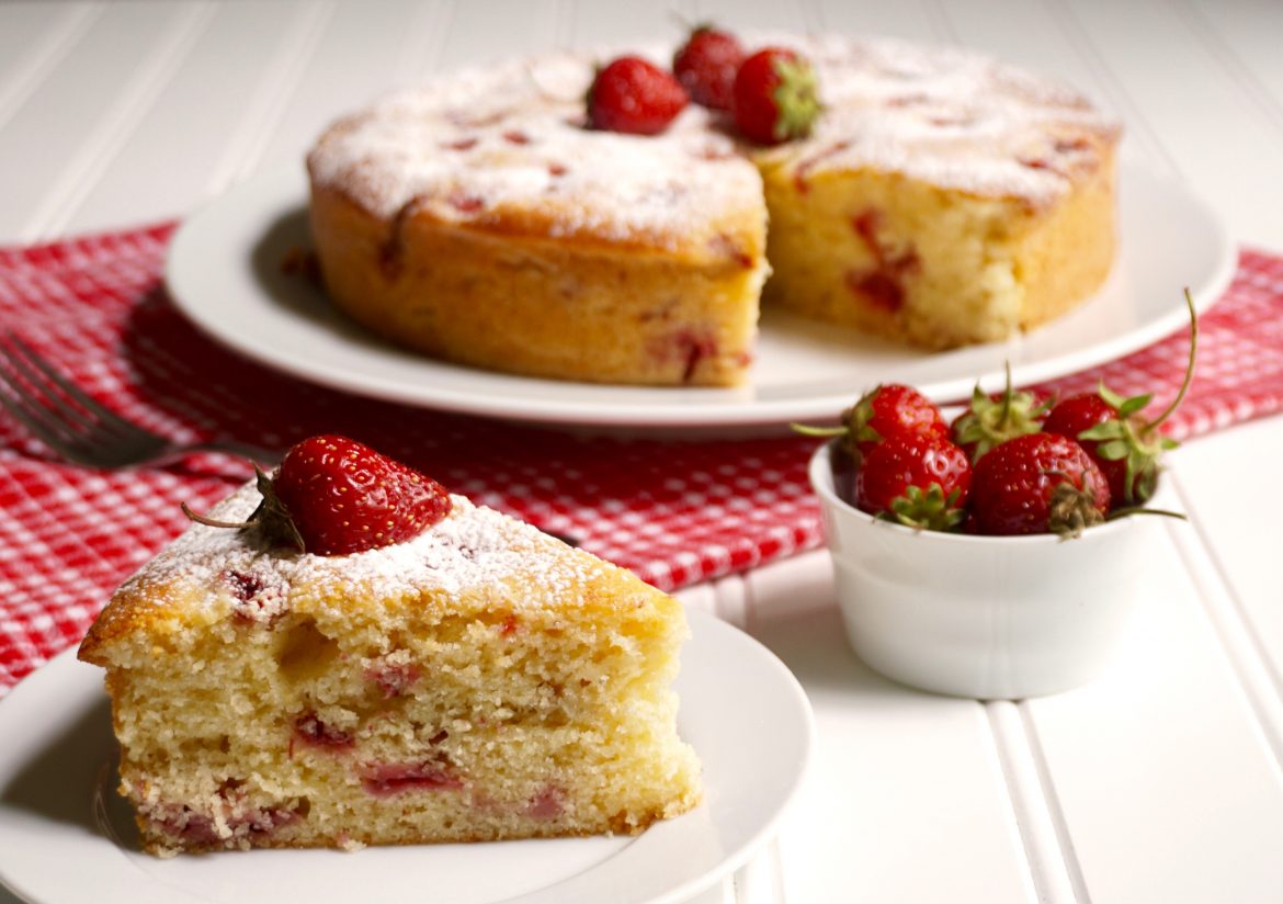 strawberry ricotta cake
