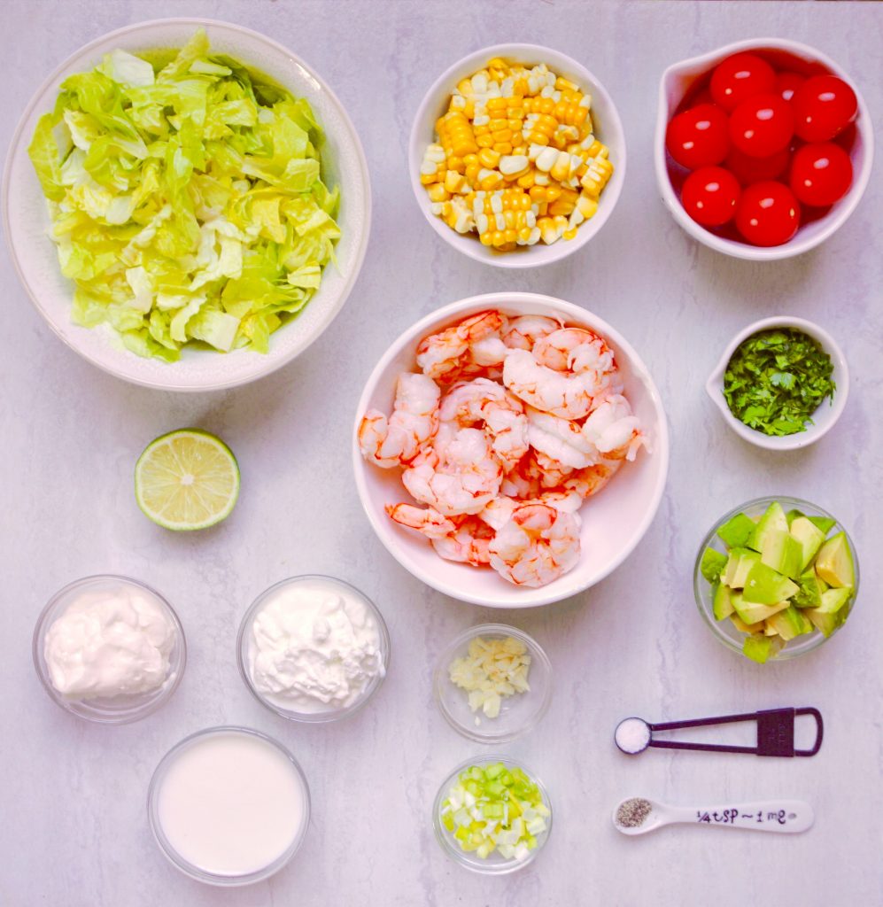 Shrimp Corn and Avocado Salad