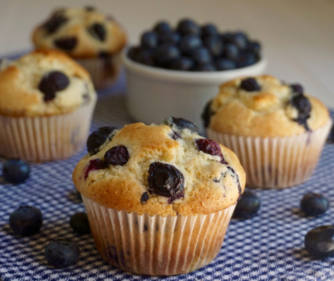 Blueberry Muffins are the perfect way to eat blueberries.