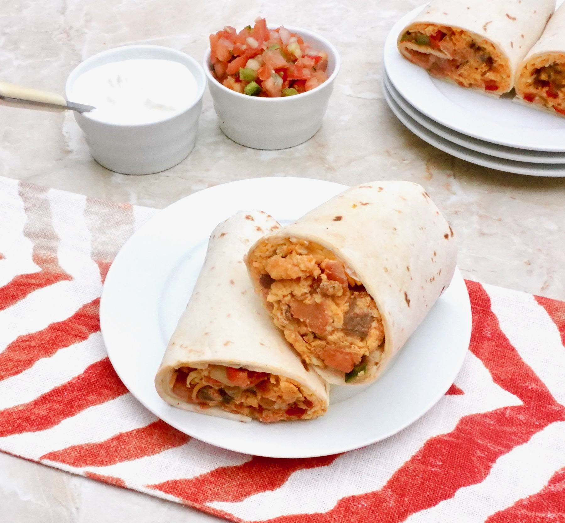 Mexican Chorizo Breakfast Burrito Recipe