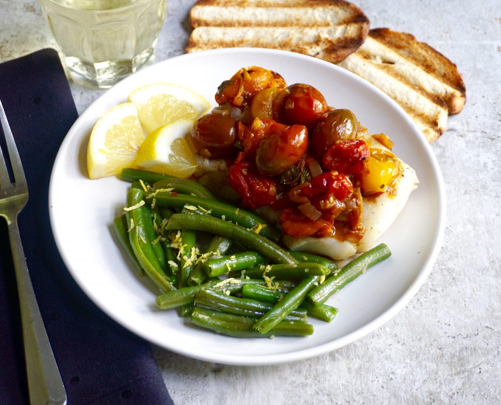 Cod With Tomato Wine Sauce Is A Healthy Easy Weeknight Meal 