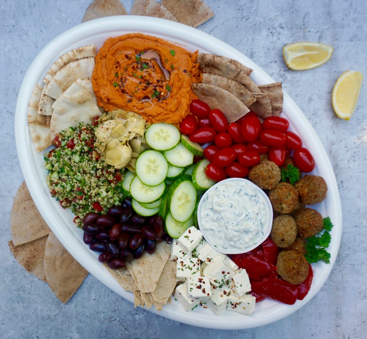 Mezze Platter Is A Vegetarian Grazing Platter Of Delicious Food 7710