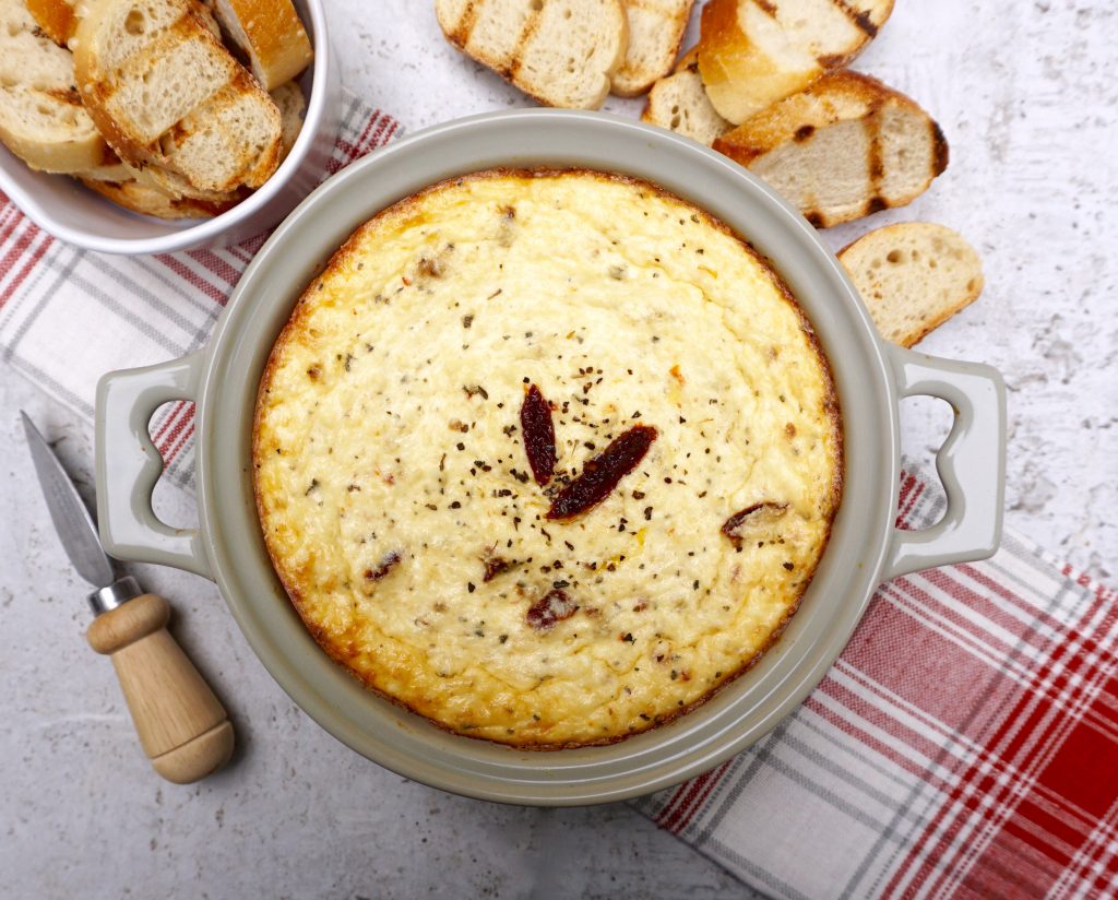 Sun Dried Tomato Baked Ricotta - AnotherTablespoon