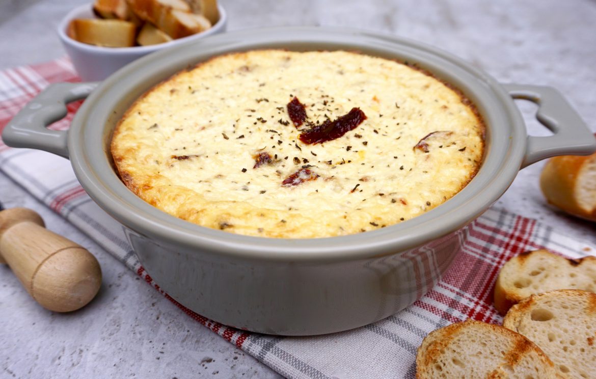 sun dried tomato baked ricotta