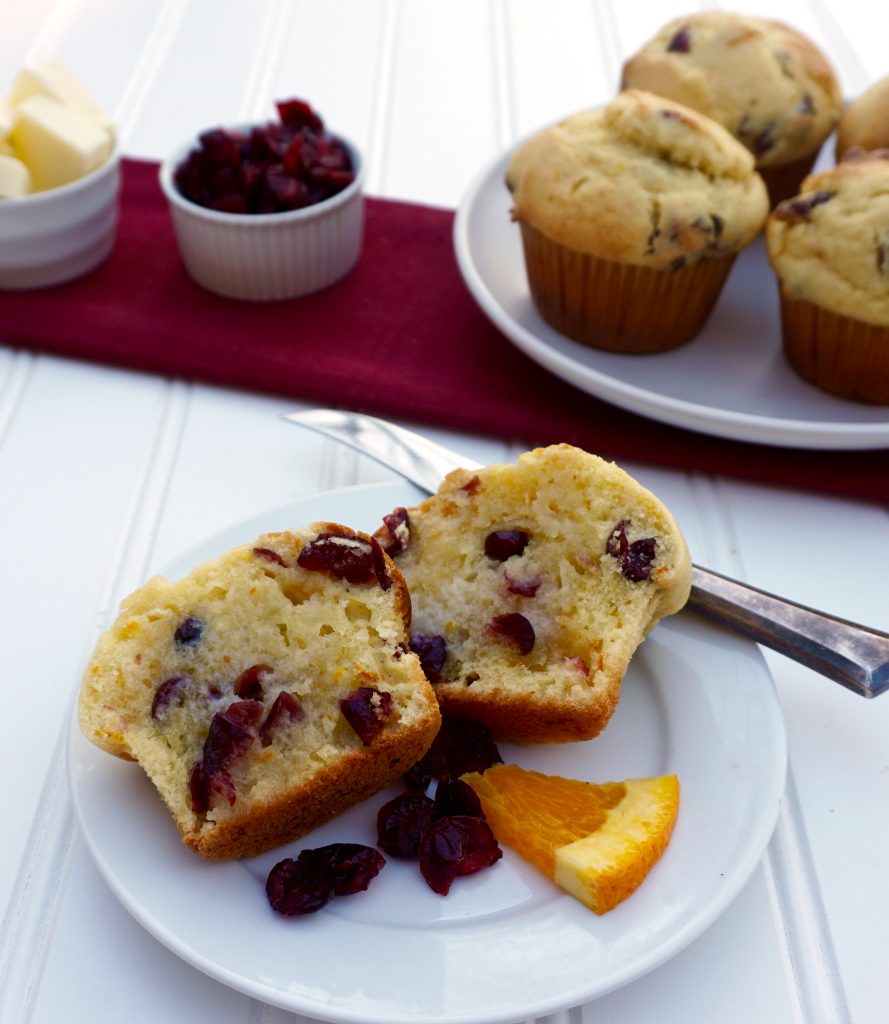 Cranberry Orange Muffins With Fresh Orange Juice And Zest