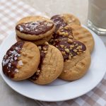 Chocolate Glazed Peanut Butter Cookies