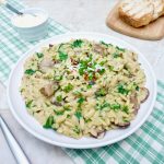 Spinach Mushroom Orzo