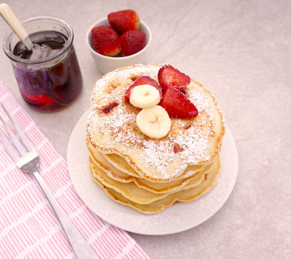 Strawberry Banana Pancakes