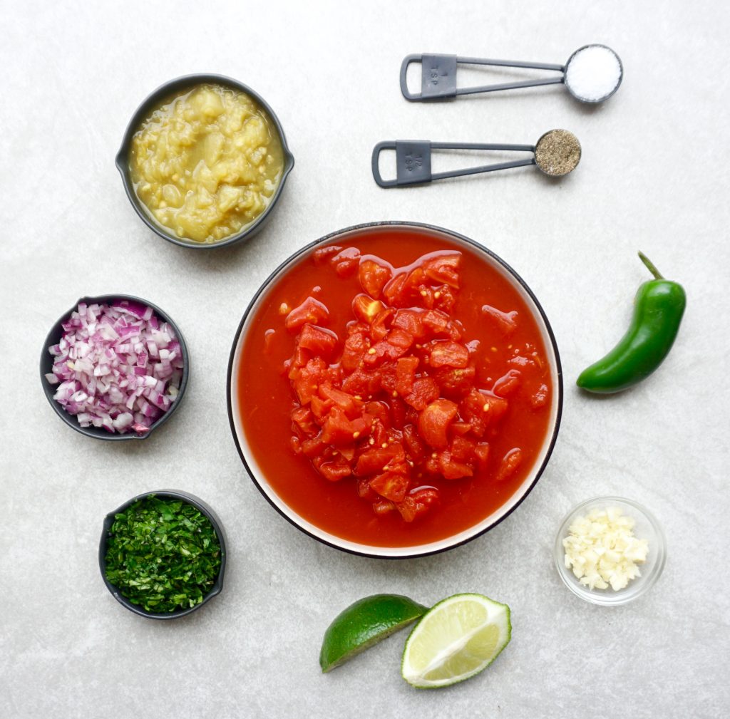 Ingredients for the salsa