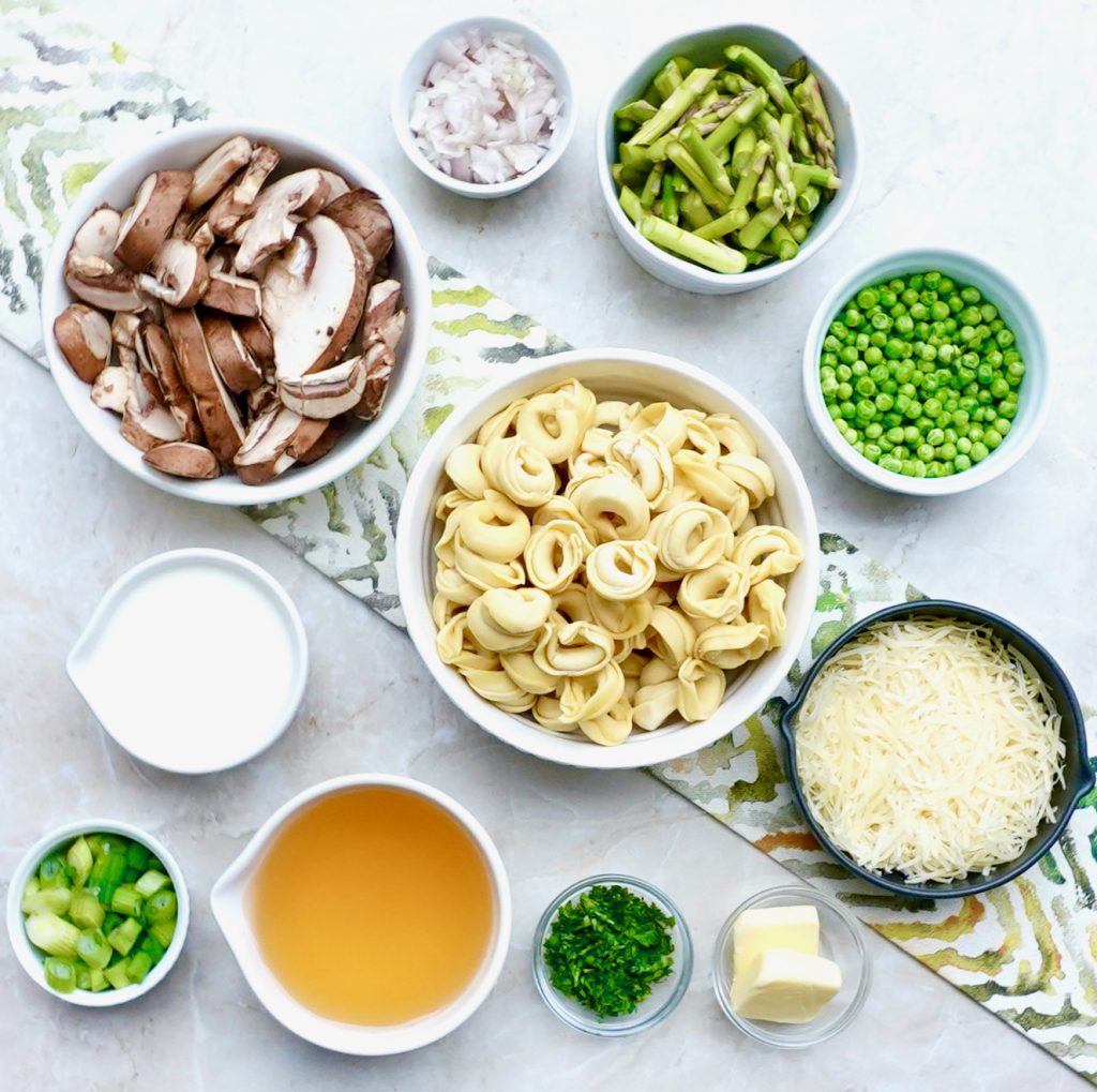 Mushroom Asparagus Tortellini