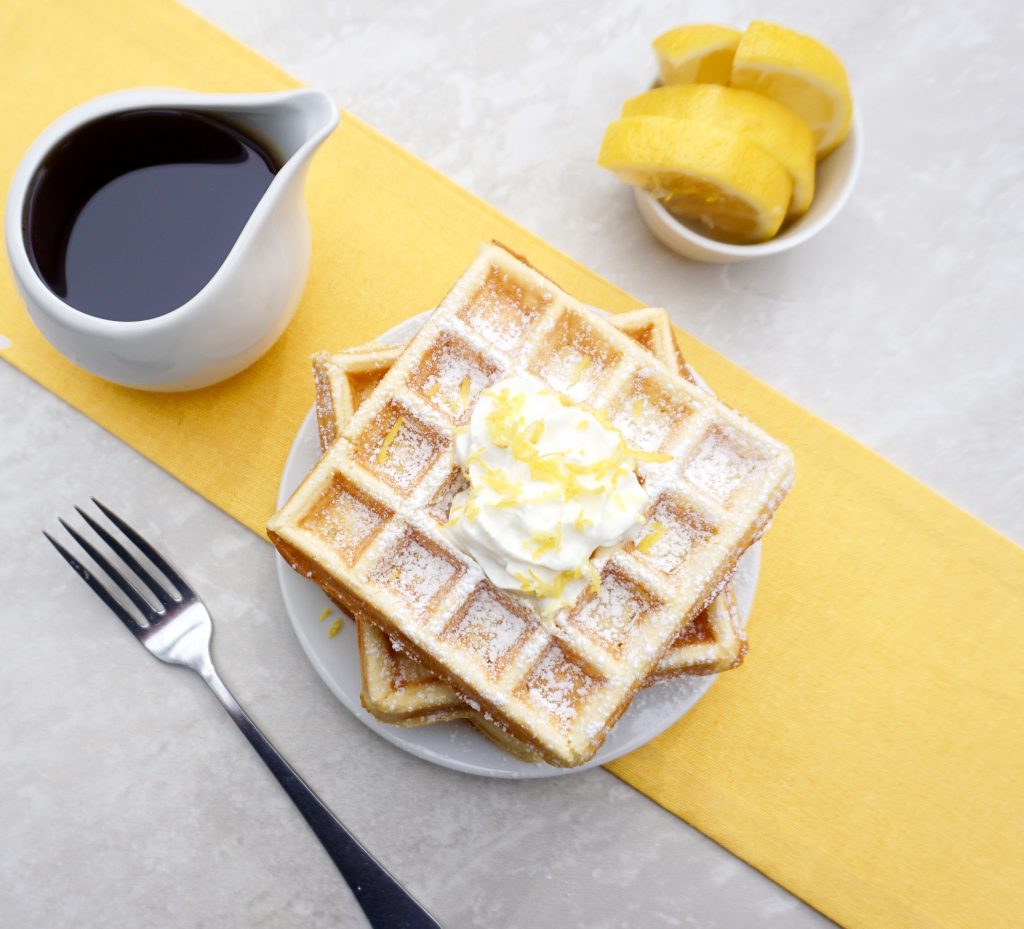 Lemon Ricotta Waffles