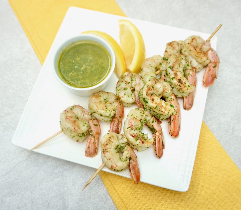 Chimichurri Shrimp Skewers