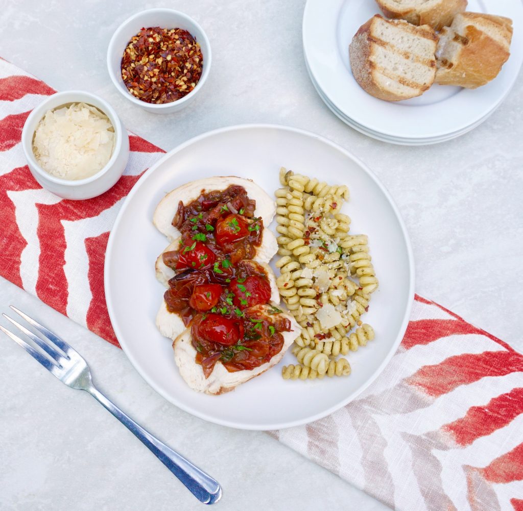 Roasted Tomato Herb Chicken