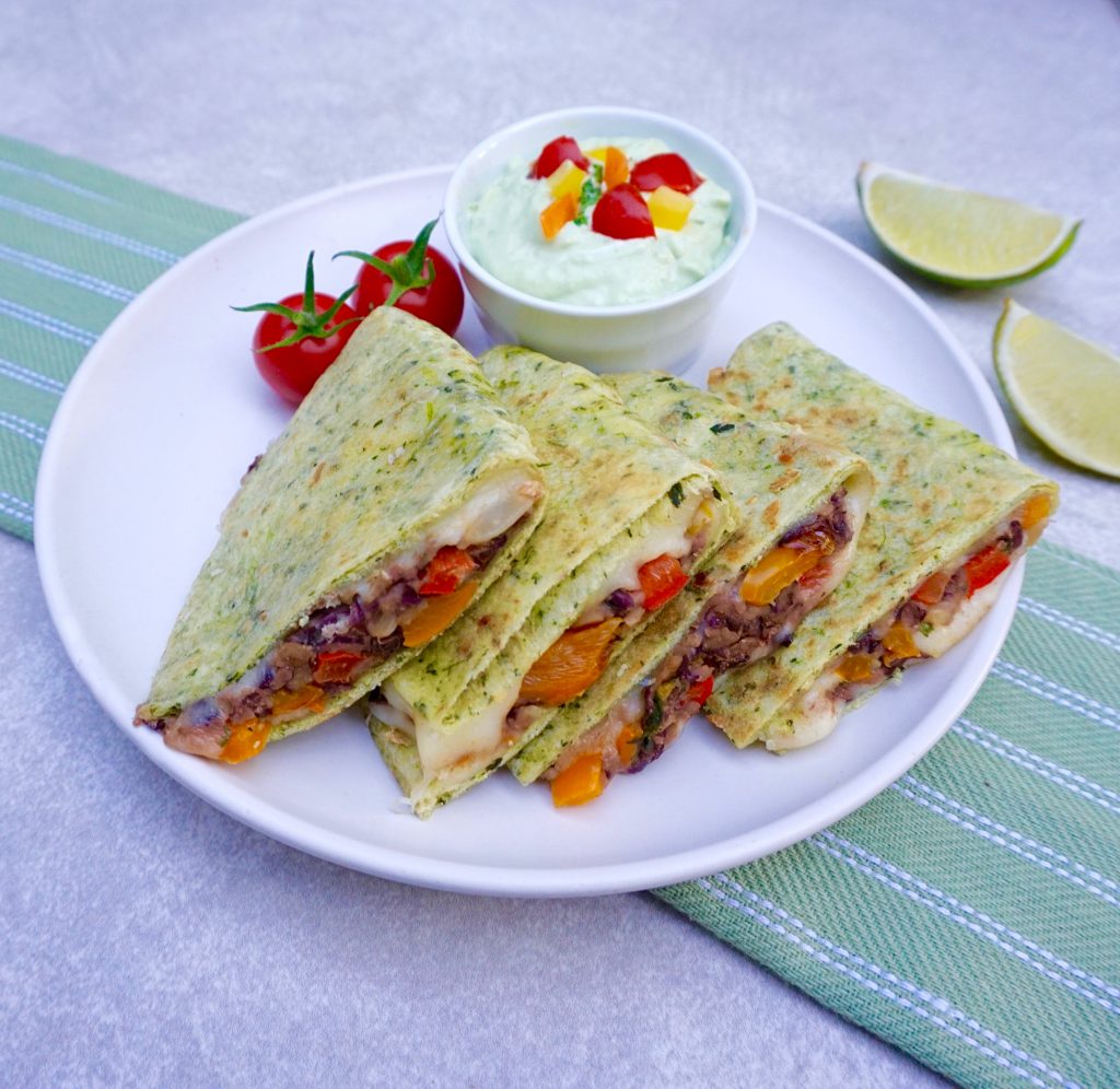 Black Bean Pepper Quesadilla AnotherTablespoon