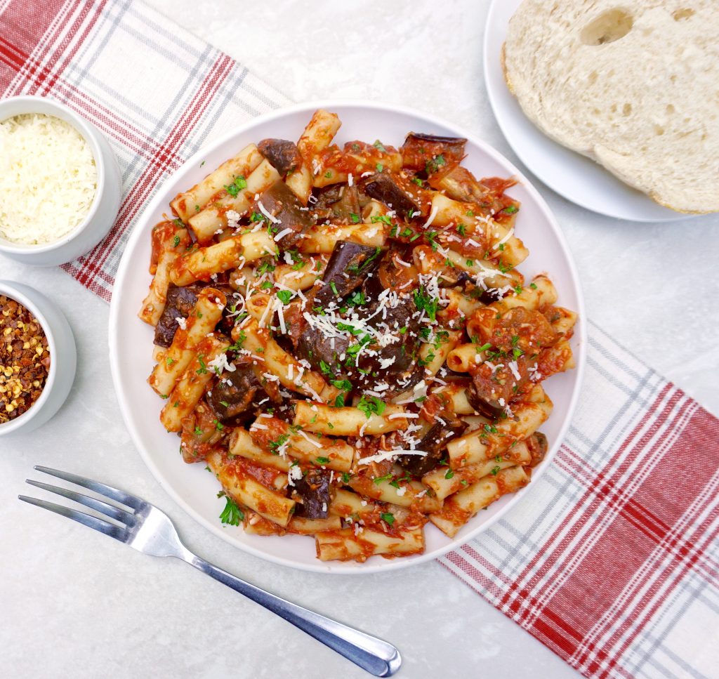 Roasted Eggplant Ziti