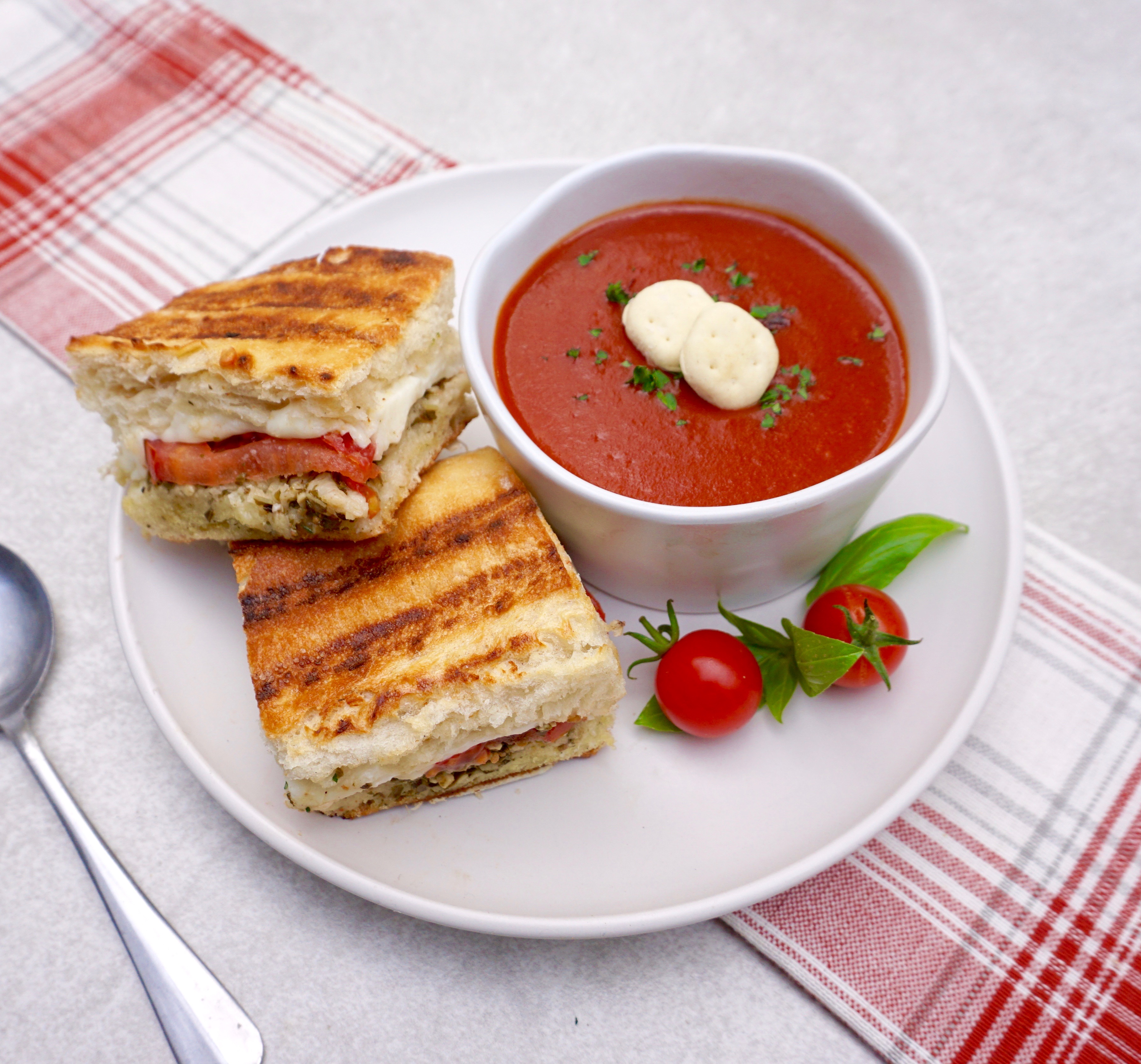 Caprese Panini is a flavorful grilled cheese sandwich