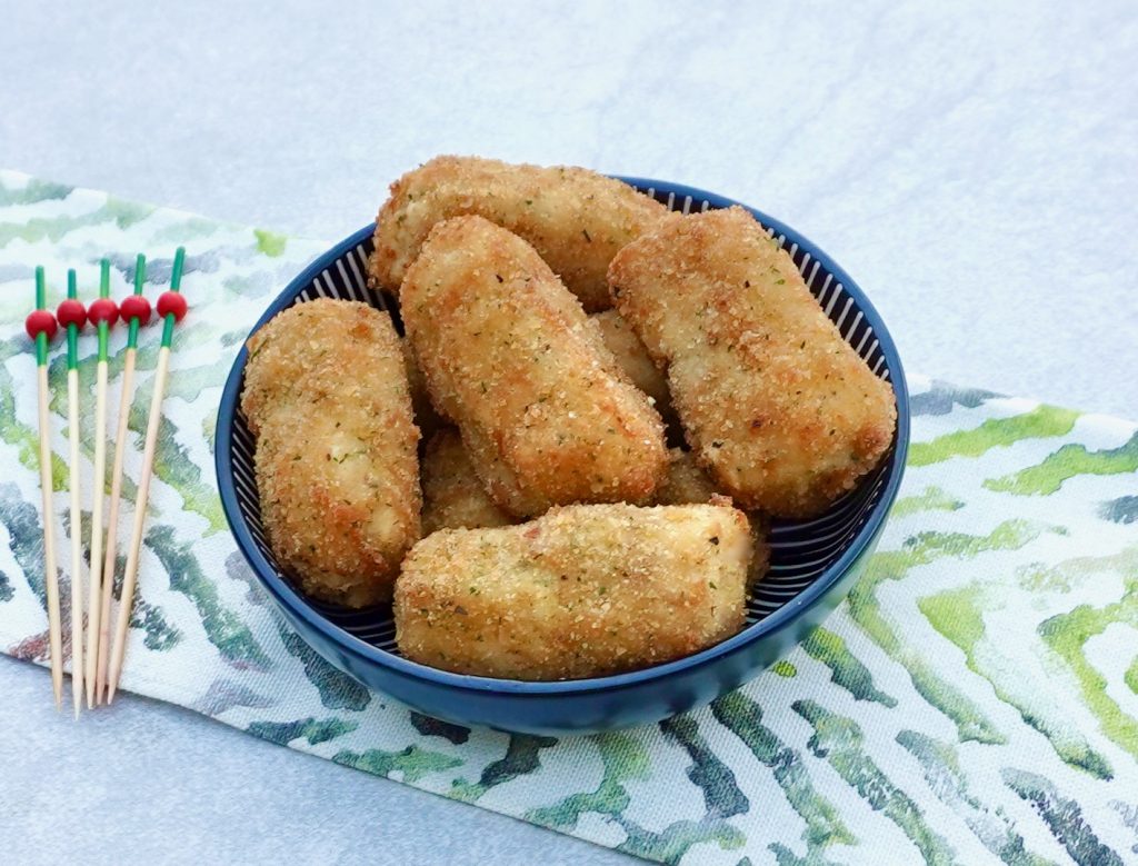 Croquetas de Jamon are creamy Spanish ham croquettes