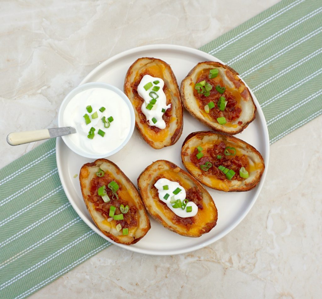 Oven Baked Potato Skins