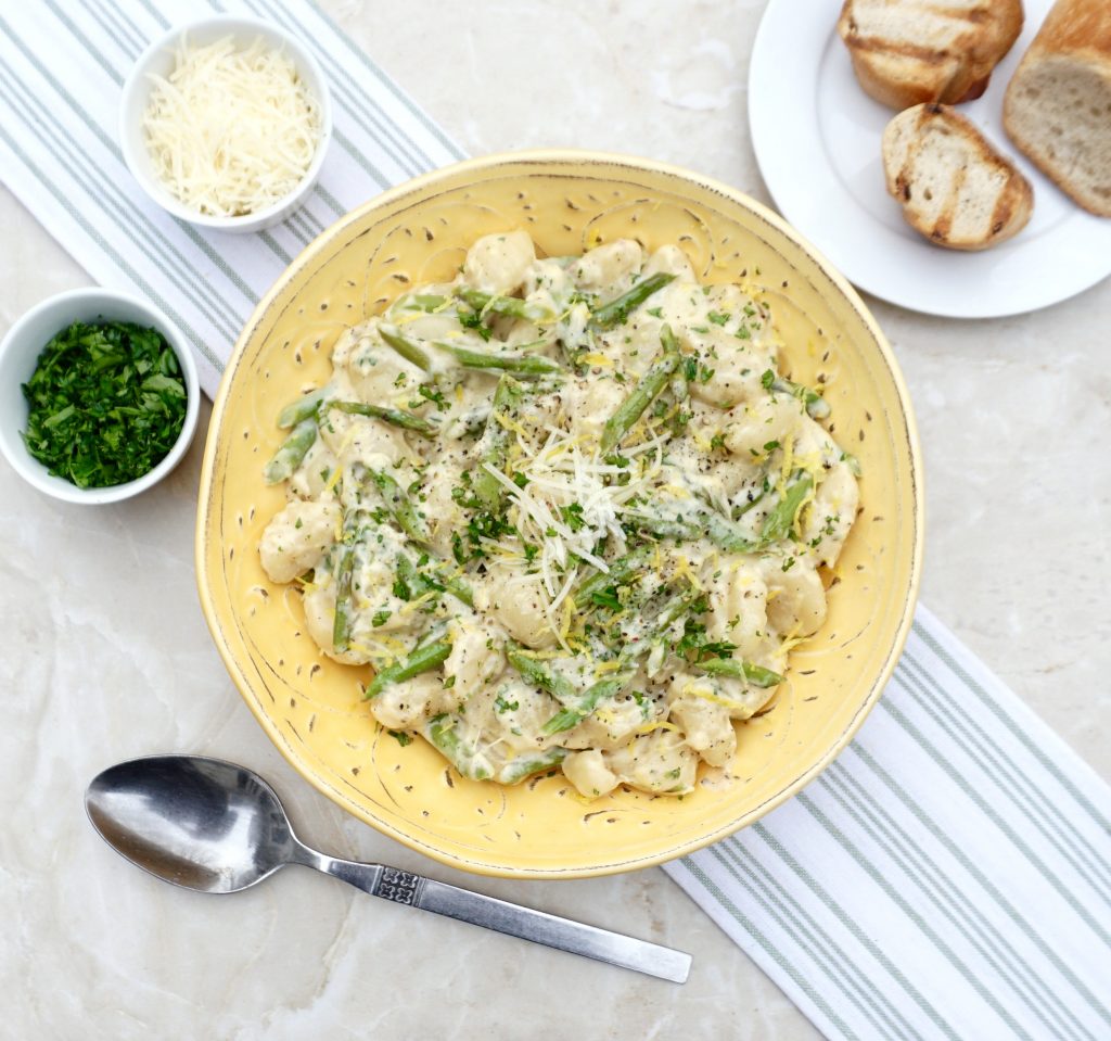 One Pot Asparagus Gnocchi