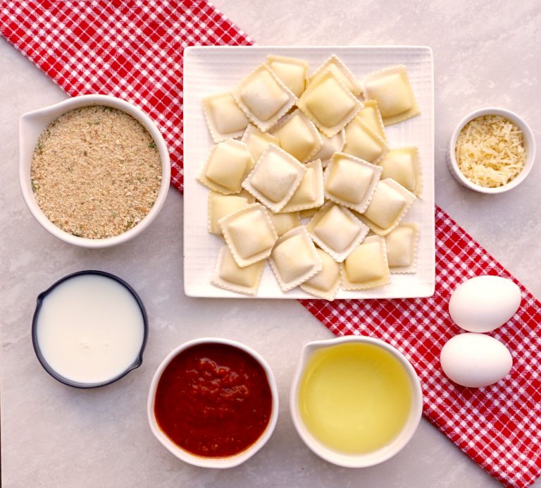 Fried Ravioli is a crispy appetizer with a warm cheese filling.