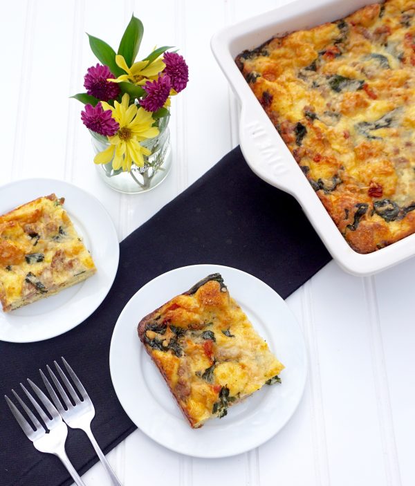 Sausage Strata Easy Make Ahead Breakfast Casserole