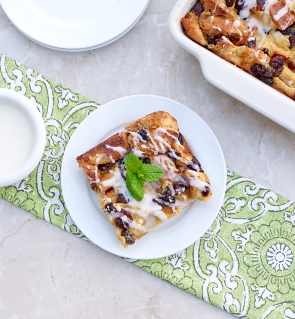 Mint Julep Bread Pudding