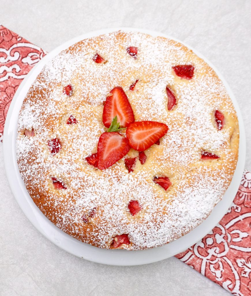 Strawberry Ricotta Cake