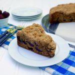 Cherry Blueberry Crumble Cake